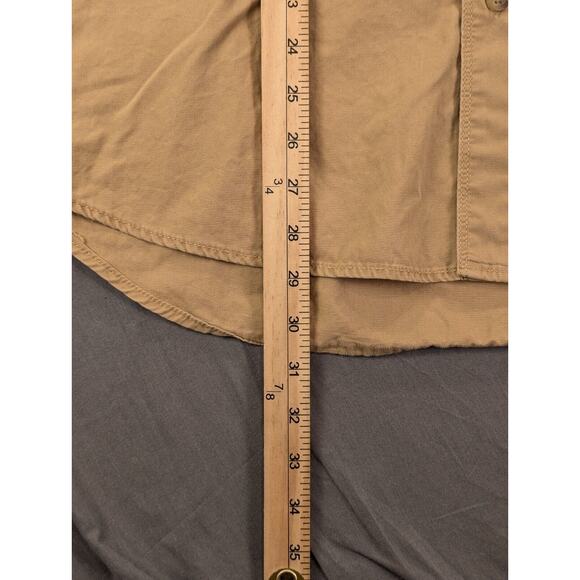 Eddie Bauer Shirt Mens XL Heavy Button Down Long Sleeve Tan Outdoor 100% Cotton - Picture 4 of 9